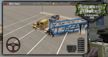 كبير الشاحنات الجيش سيارات 3D screenshot 6