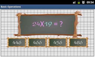 عمليات الرياضيات الأساسية screenshot 1