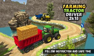 Real Tractor Cargo Transport : New Farming Game 3D screenshot 4