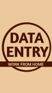 Data Entry : Work from home, Snipped Entry Job screenshot 1