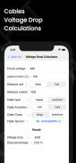 Voltage drop / Cable size /SC screenshot 1