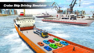 Mobil transporter truk permainan pesiar kapal Sim screenshot 3