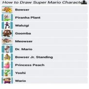 How to Draw Super Mario Characters screenshot 2