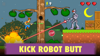 High Voltage 2D — Robots Attack Battle Platformer screenshot 5