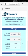 ASME B16.5 Group 2.1 to 2.12 US Units screenshot 0