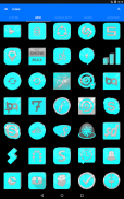 Bright Cyan Icon Pack ✨Free✨ screenshot 2