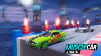 Muscle Car Stunts - Ramp Car screenshot 0