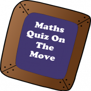 Maths Quiz On The Move screenshot 0