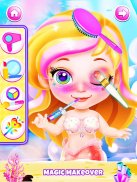 公主游戏: 小美人鱼换装化妆打扮小游戏 screenshot 4