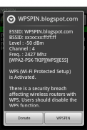 WPSPIN. WPS Wireless Scanner. screenshot 4