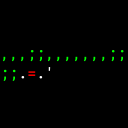 ASCII art relax app. Semicolon 'grass' into comma