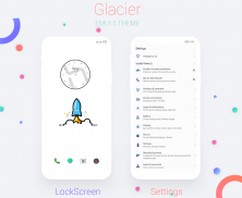 Glacier white EMUI  Theme screenshot 1