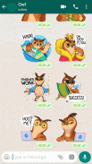 Cute Owl Stickers-WAStickerApp screenshot 0