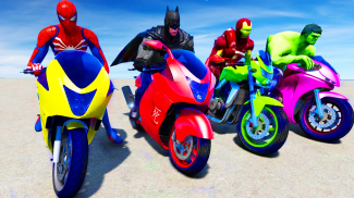 Superhero Bike Stunt Games 3D screenshot 3