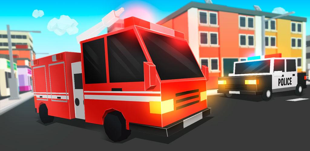 Фаер куб. Cube Fire Truck.