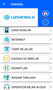 USSD Uzbekistan-2020 Ucell Beeline Uzmobile Mobiuz screenshot 7