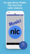 Nic-App Music. Streaming Radio Stations. screenshot 1