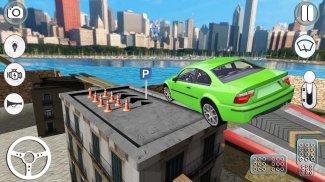 Crazy Cars Roof Jumping: Stunt Parking Games 3d screenshot 0