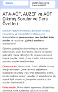 Aöf Çıkmış Sorular ve Özetler screenshot 5