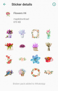 Flowers Stickers for Whatsapp 🌹 screenshot 1