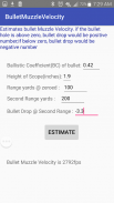 Bullet Muzzle Velocity Estimation screenshot 0