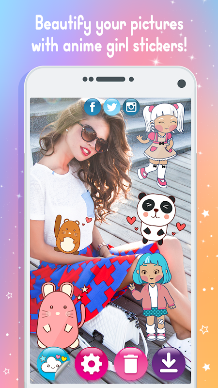 A Cute Kawaii Style Kids Photobooth Camera Chibi Sticker Maker + Fun for  Girls Boys and Family, Apps