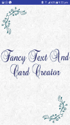 Fancy Text And Card Creator screenshot 0