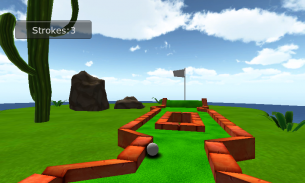 Cartoon mini golf jogo 3D screenshot 2