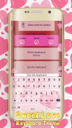 Sweet Love Keyboard Theme screenshot 4