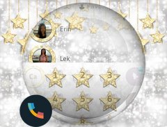 Theme Dialer Glitter GoldStars screenshot 1