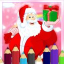 Santa Coloring Icon