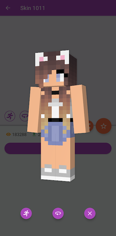 Cute Girls Skins for Minecraft PE::Appstore for Android