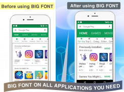 Big Font - Cambia dimensione carattere screenshot 6