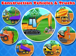 Veículos de construção e caminhões -Jogos Crianças screenshot 4