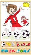 Jogo de livro de colorir Futebol screenshot 1