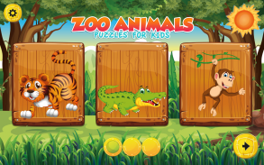 Quebra-cabeças para crianças  animais de zoológico screenshot 3