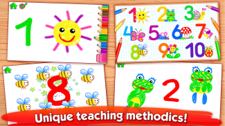 123 Draw🎨 Toddler counting for kids Drawing games screenshot 5