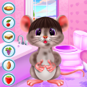 Cute Mouse Caring And Dressup Icon