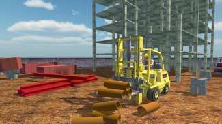 Airport Forklift Mengemudi Mesin Berat Sim 3D screenshot 4