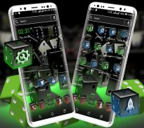 3D Dice Neon Launcher Theme screenshot 3