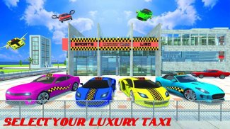 Flying Taxi Car Driving Games screenshot 4