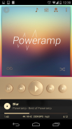 Poweramp skin Champagne Gold screenshot 1