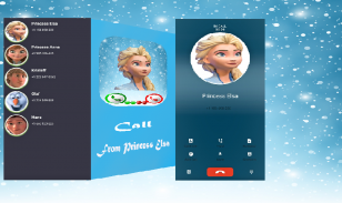 Elsa'ss Simulator FakeCall screenshot 0