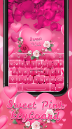 Sweet Pink Keyboard Theme screenshot 4