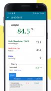वेट गेन कैलकुलेटर - वेट ट्रैकर screenshot 1
