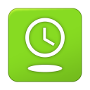 Overlay Clock - Lime