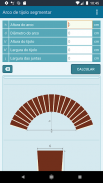 Calculadora de arco de tijolos (voussoirs) screenshot 0