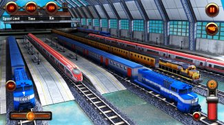 ट्रेन रेसिंग खेलों 3 डी 2 प्लेयर screenshot 4