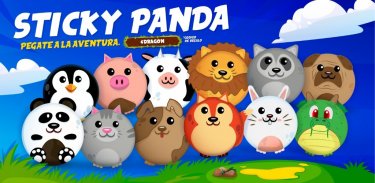 Sticky Panda : Stickying Over It with Panda Game screenshot 3