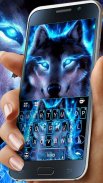 Nuovo tema Cool Neon Wolf per Tastiera screenshot 5